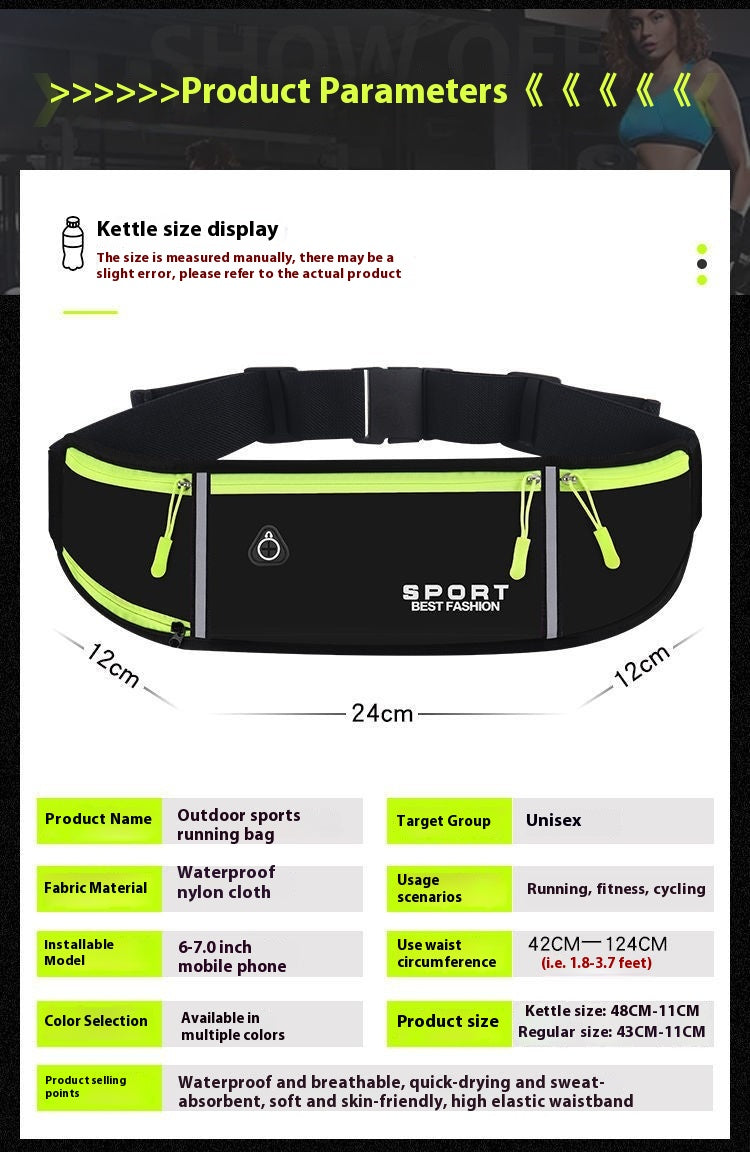 Waterproof Outdoor Exercise Running Belt Bag