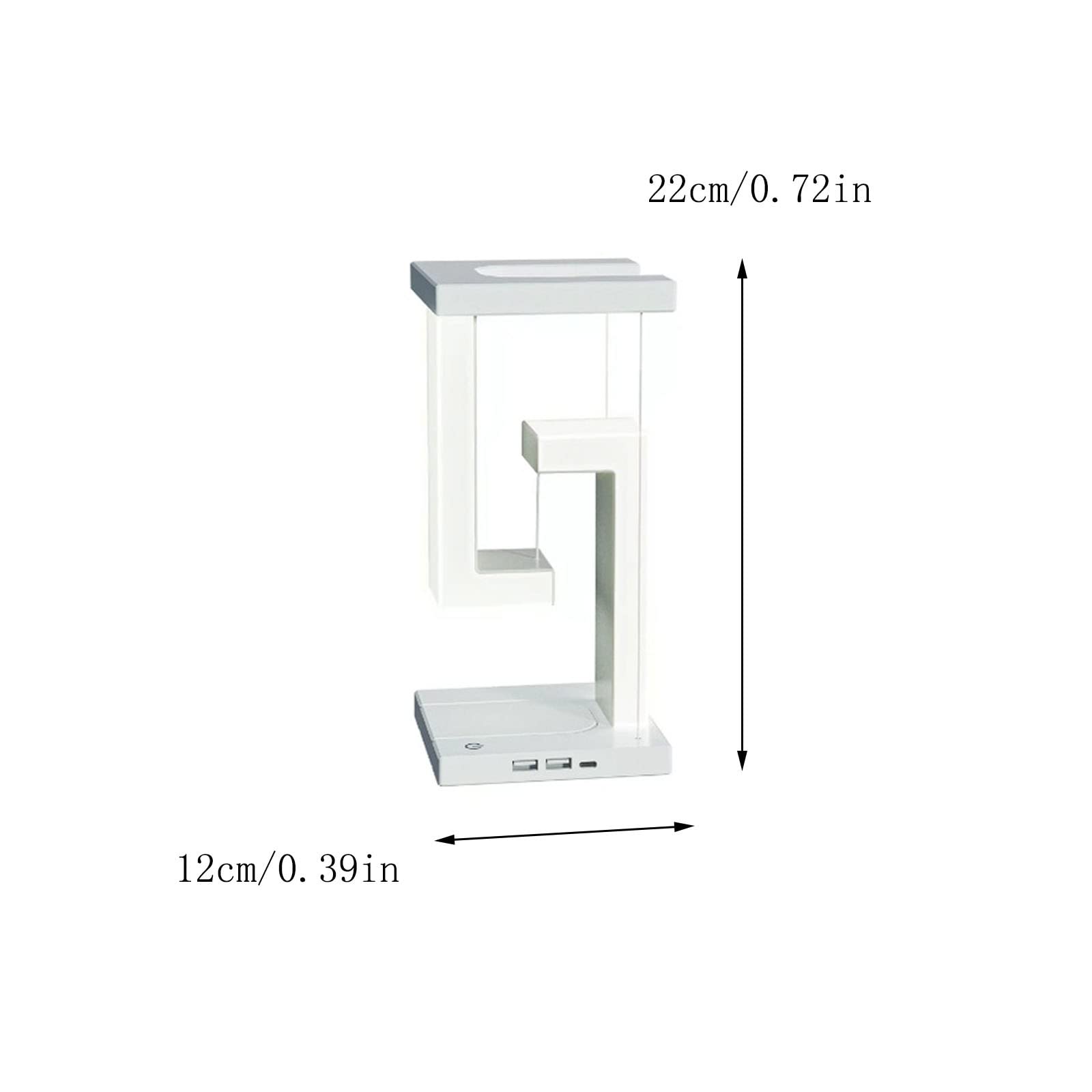 LED Balance Table Lamp with Wireless Smartphone Charging & Floating Design