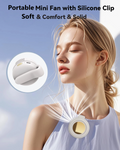 Portable Bladeless Clip-On Fan – 800mAh Rechargeable Waist & Shirt Cooling Fan