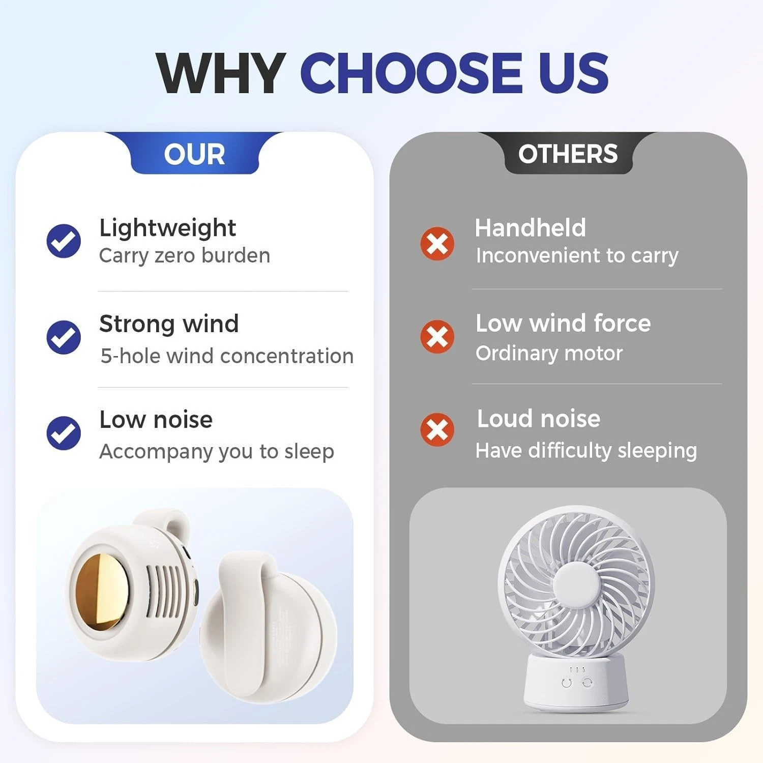 Portable Bladeless Clip-On Fan – 800mAh Rechargeable Waist & Shirt Cooling Fan