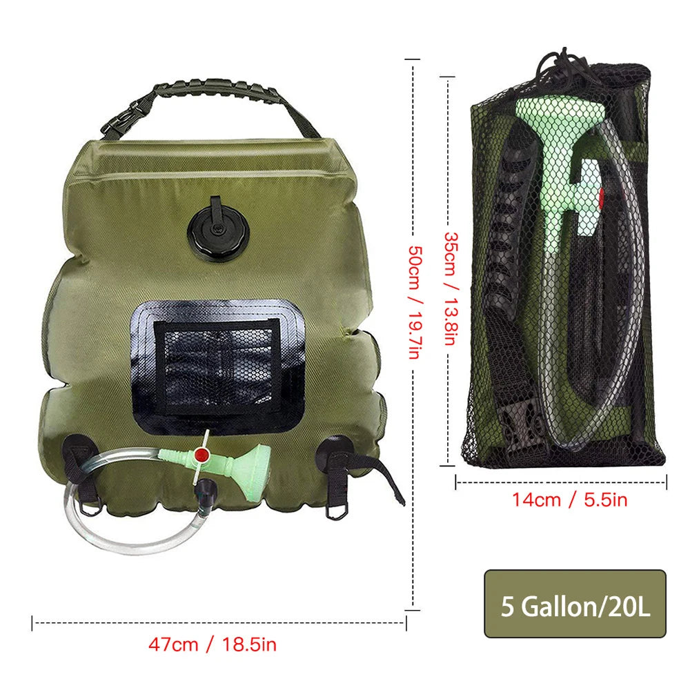 Portable Solar Powered Camping Shower Bag – Outdoor Bath Bag for Hiking, Camping & Travel