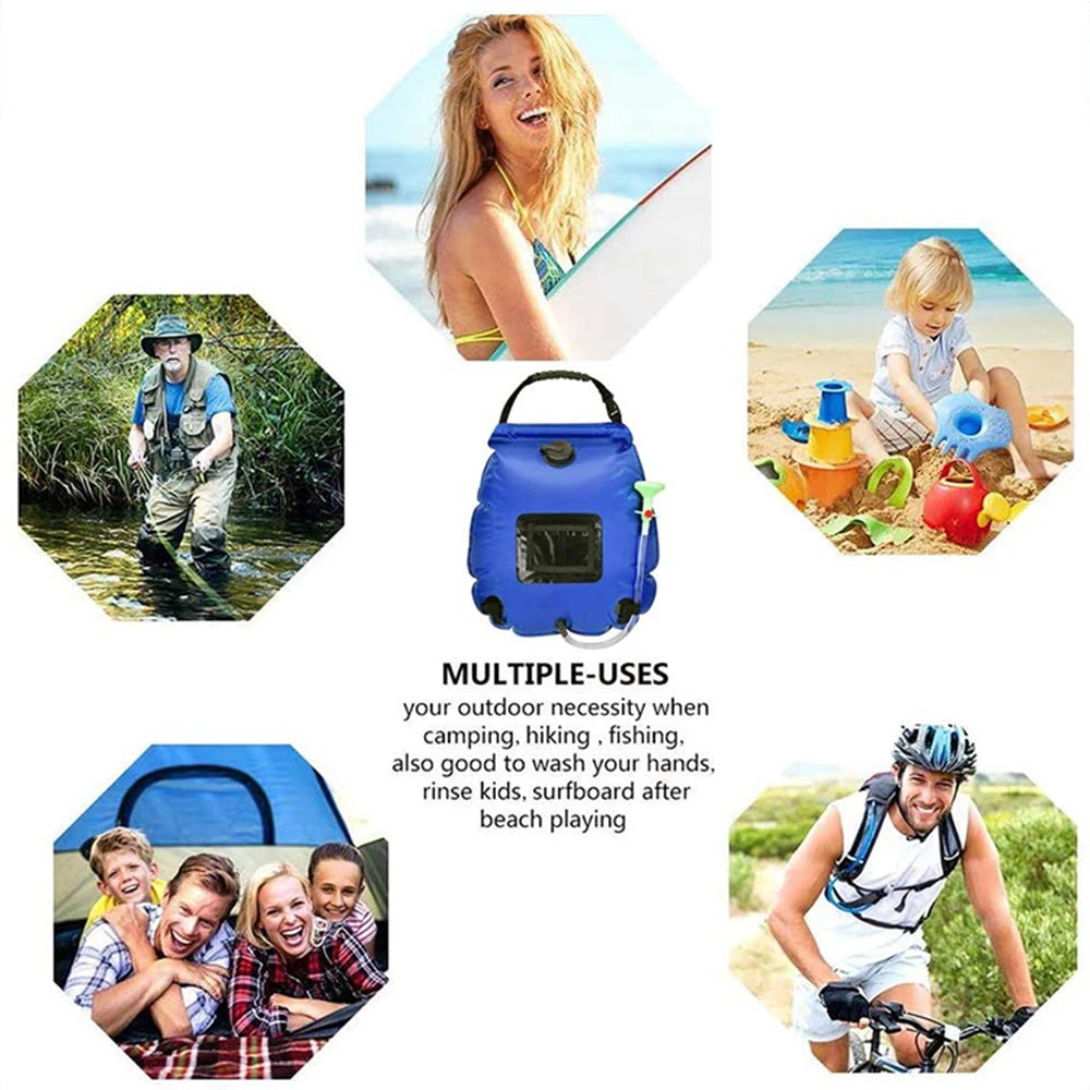 Portable Solar Powered Camping Shower Bag – Outdoor Bath Bag for Hiking, Camping & Travel